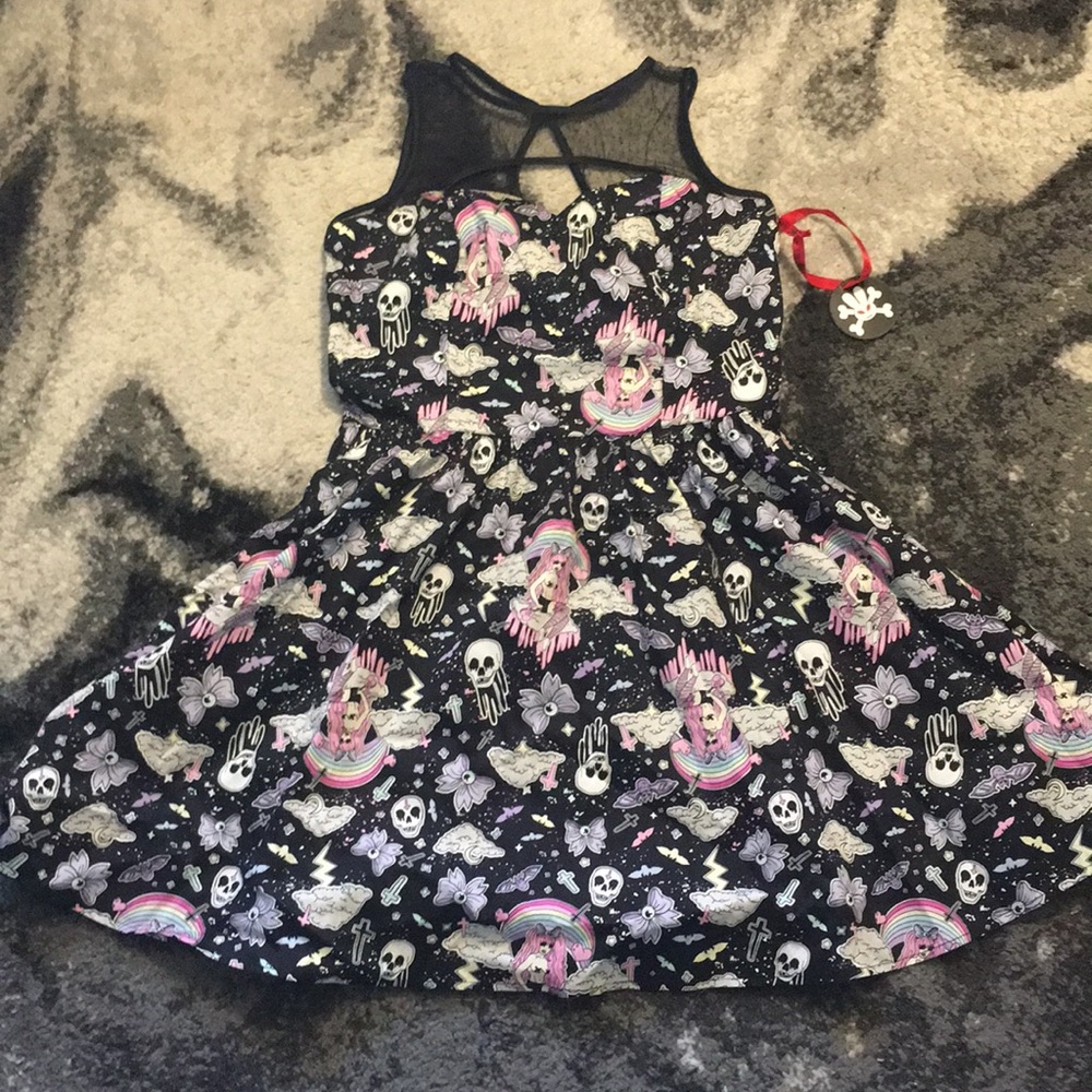 Hellbunny Pastel Goth Dress 🍭